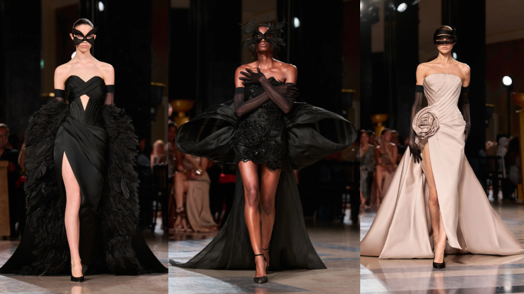 Elie Saab Couture 2026/27: бал-маскарад, темна романтика й сукні для великого виходу - image 3 - APRIL Journal Elie Saab Couture 2026/27: бал-маскарад, темна романтика й сукні для великого виходу