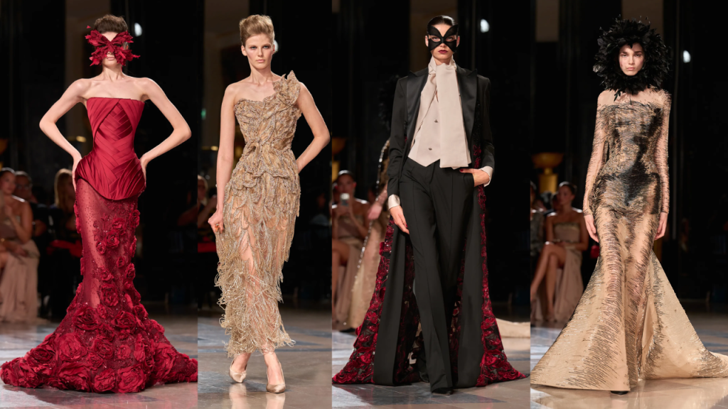 Elie Saab Couture 2026/27: бал-маскарад, темна романтика й сукні для великого виходу - image 4 - APRIL Journal Elie Saab Couture 2026/27: бал-маскарад, темна романтика й сукні для великого виходу
