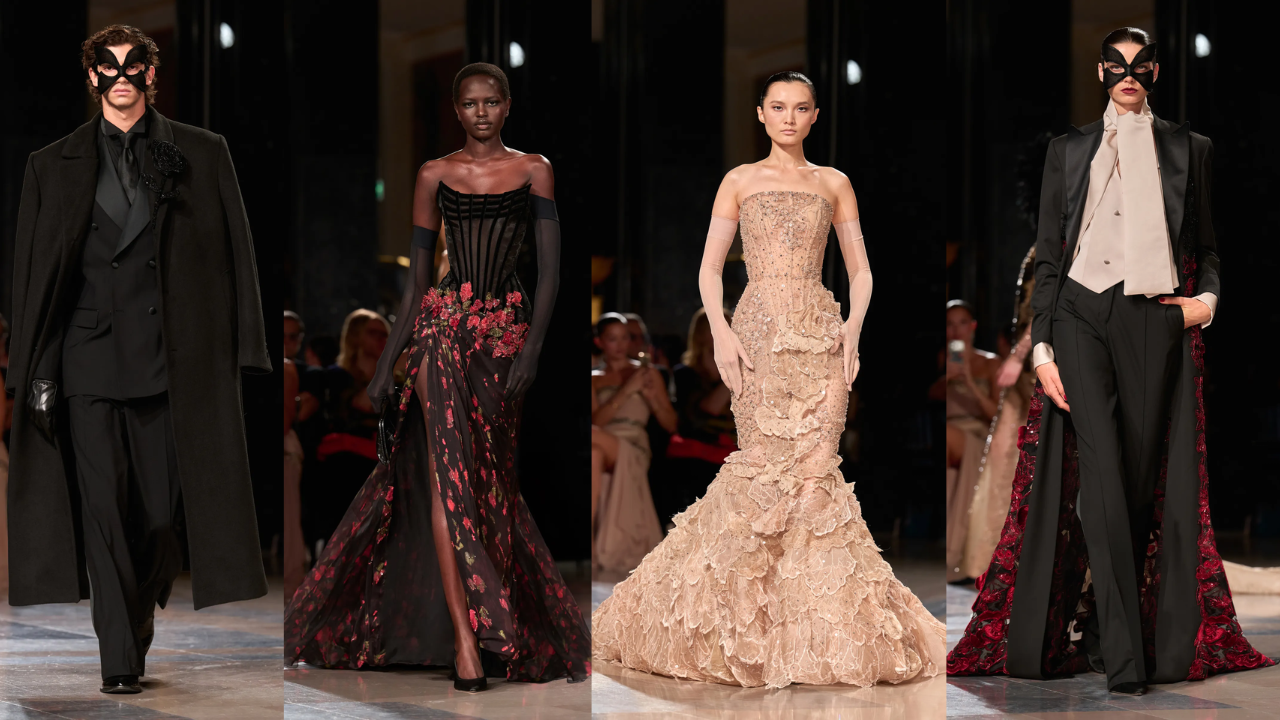 Elie Saab Couture 2026/27: бал-маскарад, темна романтика й сукні для великого виходу - image 1 - APRIL Journal Elie Saab Couture 2026/27: бал-маскарад, темна романтика й сукні для великого виходу